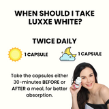 Luxxe White Glutathione Supplement 60 Capsules + Free 2 pcs 01 Skin Whitening Bar