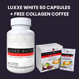 Luxxe White Glutathione 60 Capsules + Free Protect or Soaps, Coffee, Collagen