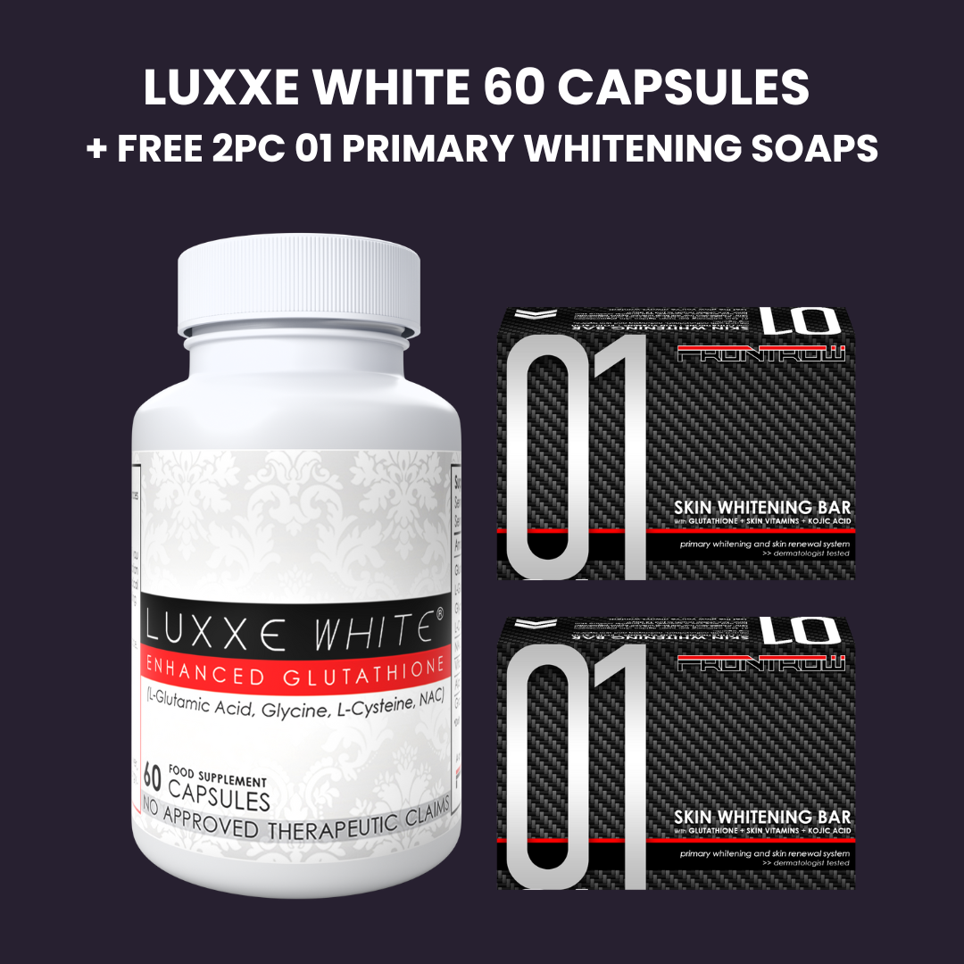 Luxxe White 60 Capsules + FREE 2pcs 01 Primary Whitening Soaps