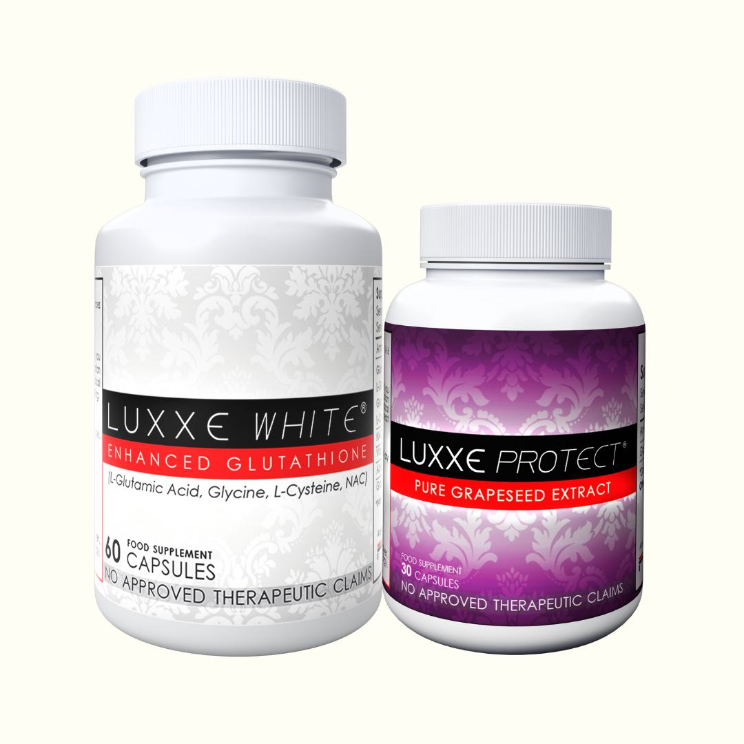 Luxxe White Glutathione 60 Capsules + Free Protect or Soaps, Coffee, Collagen