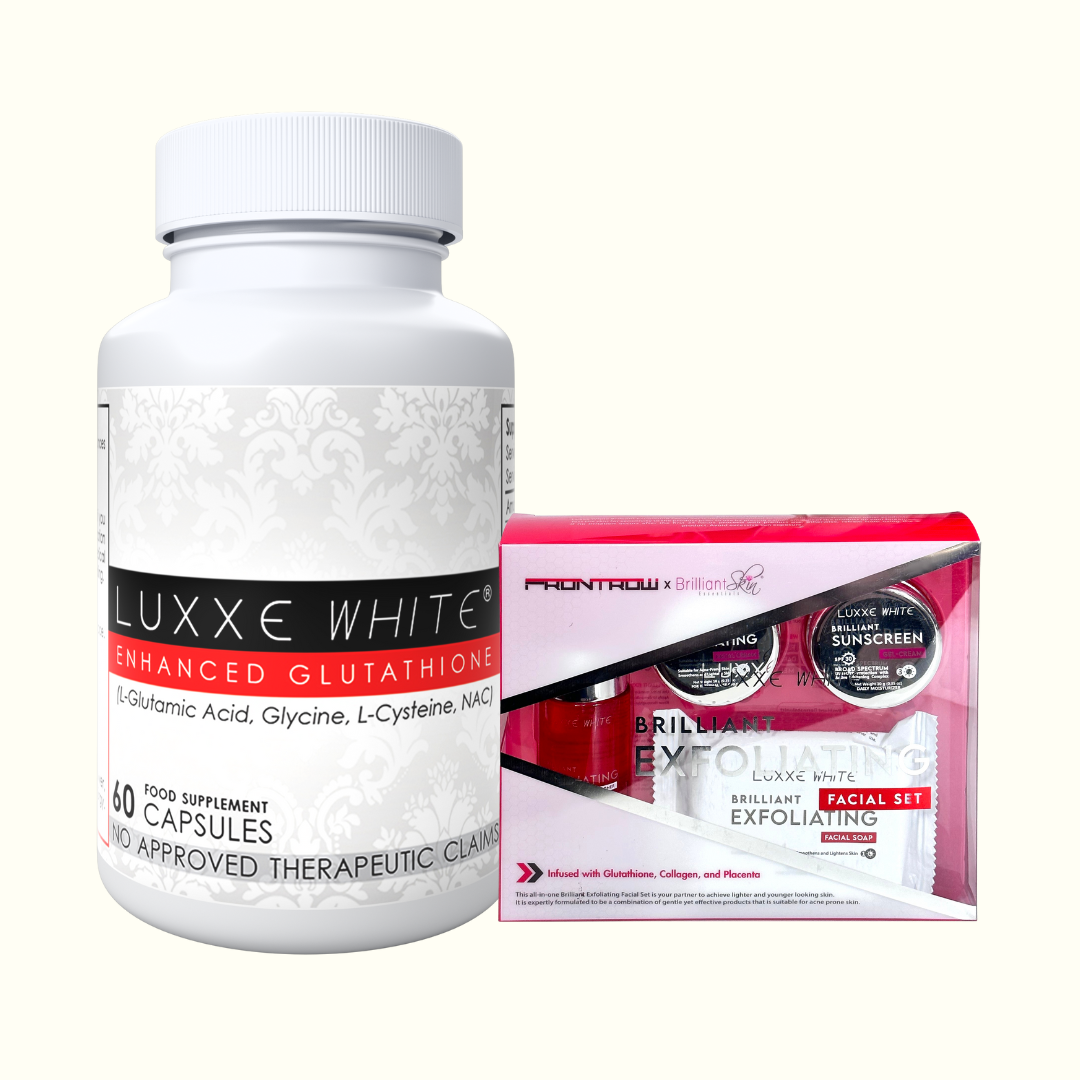 Luxxe White Glutathione 60 Capsules + Free Protect or Soaps, Coffee, Collagen