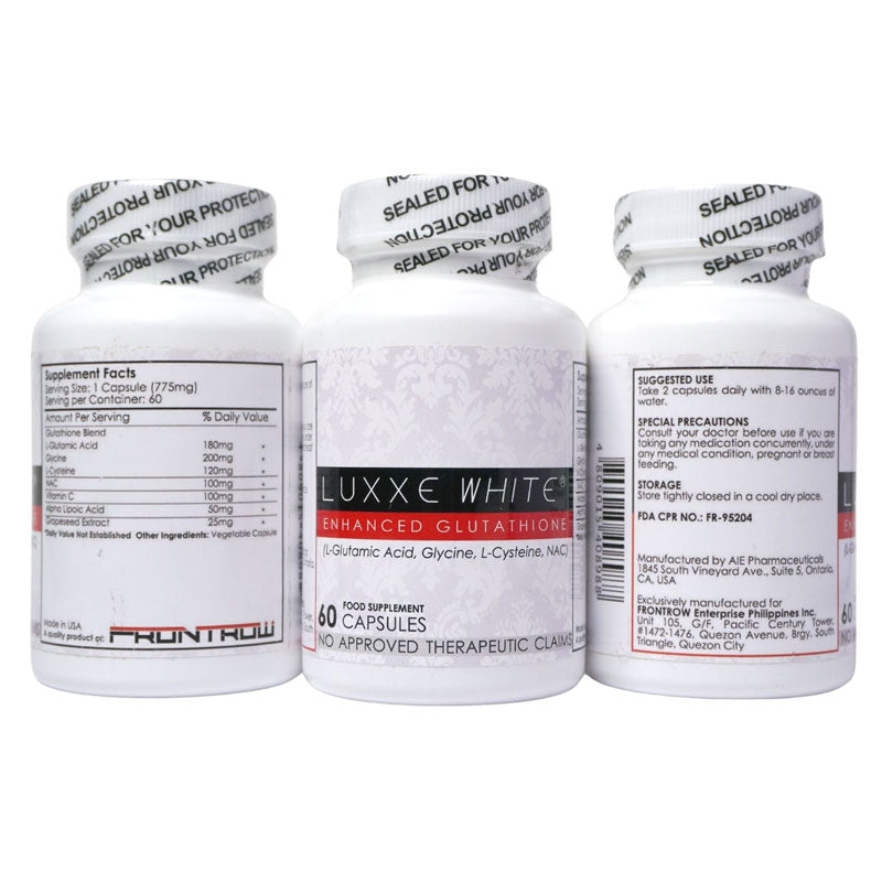 Luxxe White Enhanced Glutathione Skin Whitening Supplement 60